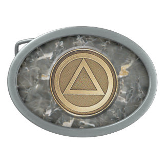 Medallion Coin Recovery Belt Buckle Granite