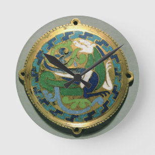 Medallion depicting a dragon, French, from Conques Round Clock