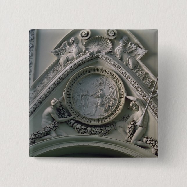 Medallion depicting Emperor Constantine Button (Front)