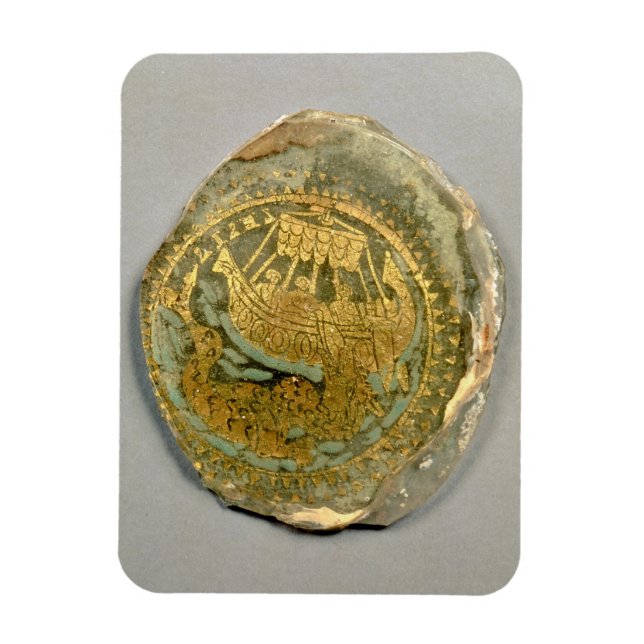 Medallion depicting Jonah and the whale, Roman, 4t Magnet (Vertical)