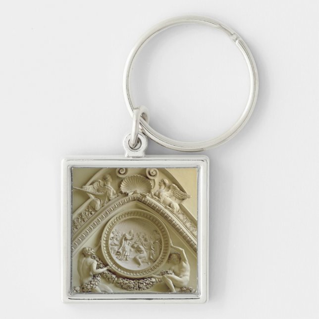 Medallion depicting the Baptism of Constantine Keychain (Front)