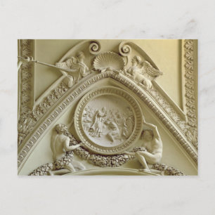 Medallion depicting the Baptism of Constantine Postcard