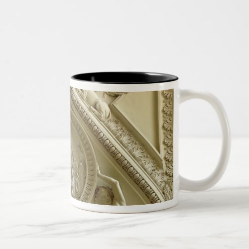Medallion depicting the Baptism of Constantine Two_Tone Coffee Mug