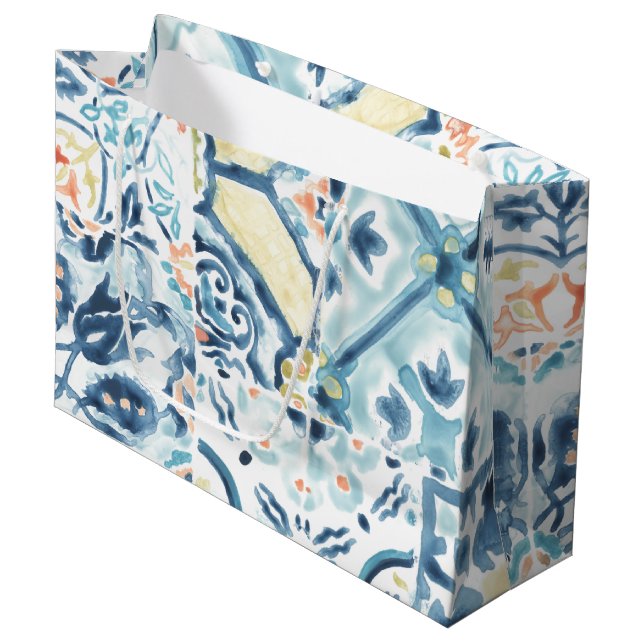 Medallion Medley Collection Large Gift Bag (Front Angled)