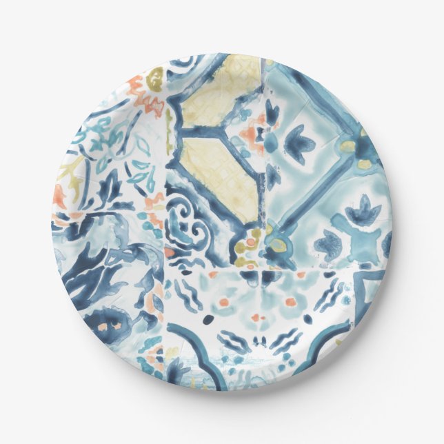 Medallion Medley Collection Paper Plates (Front)