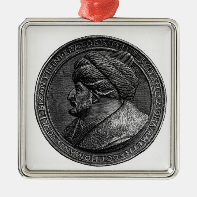 Medallion of Mehmed II Metal Ornament (Front)