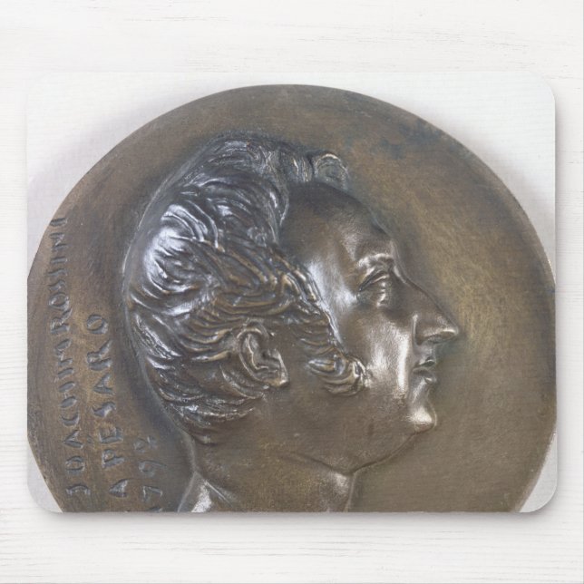 Medallion portrait of Gioacchino Rossini  1829 Mouse Pad (Front)