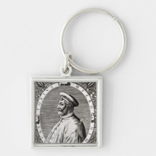 Medallion portrait of Girolamo Fracastoro Keychain