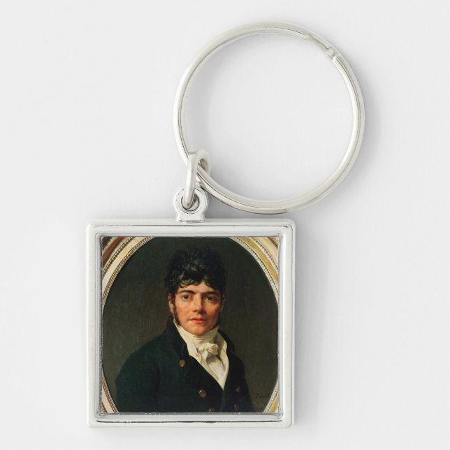 medallion Portrait of the Comte Esteve, 1804 Keychain (Front)
