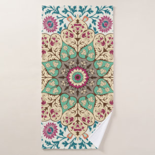 Medallion Vintage multi color pattern in Turkish, Bath Towel