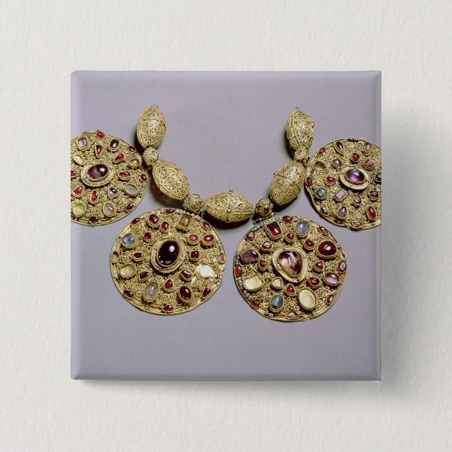 Medallions from 'Barmy Collar' Pinback Button (Front)