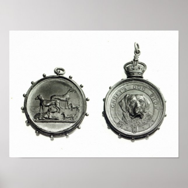 Medals from Cruft's Dog Show, c.1910 Poster (Front)