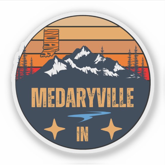 Medaryville, Indiana  Sticker (Front)