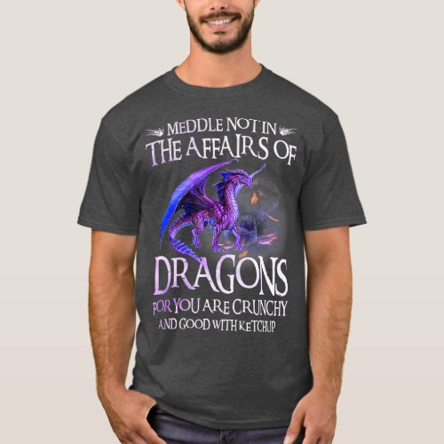 Meddle Not In The Affairs Of Dragons Funny Kid T_Shirt