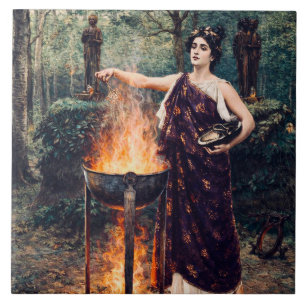 Medea Brewing Her Potion – Ceramic Tile