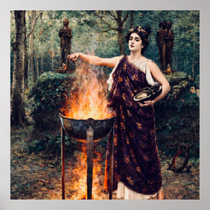 Medea Brewing Her Potion – Poster