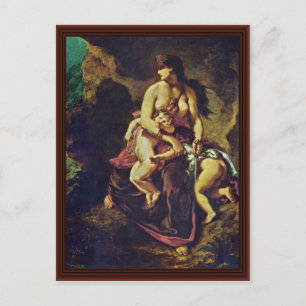 Medea By Eugène Ferdinand Victor Delacroix Postcard