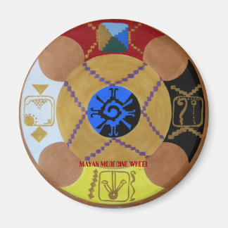 MEDECINE WHEEL, MAYAN MEDECINE WHEEL MAGNET