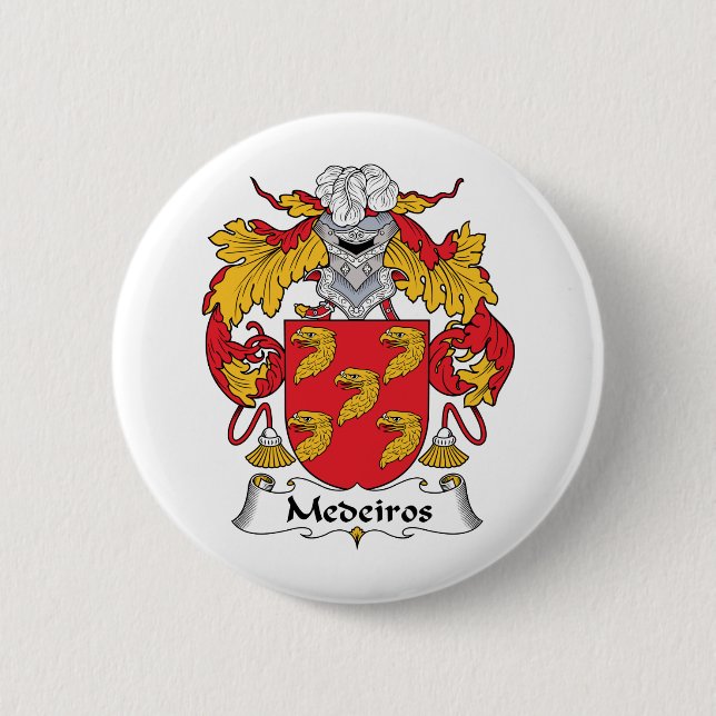 Medeiros Family Crest Button (Front)