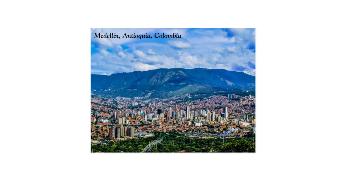 Medellín, Antioquia, Colombia City Postcard