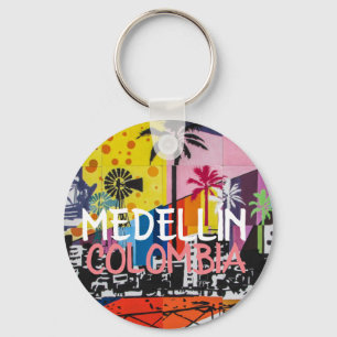 Medellin colombia keychain