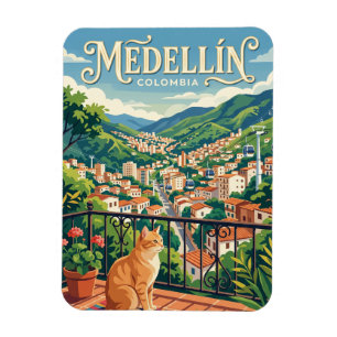 Medellín Colombia Magnet