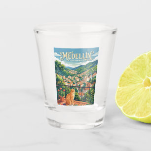 Medellín Colombia Shot Glass