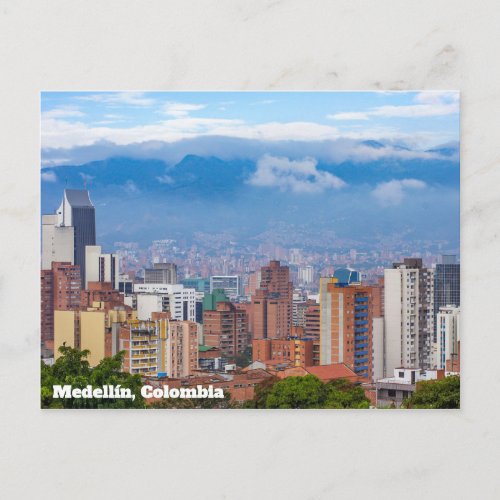 Medelln Colombia Skyline Postcard