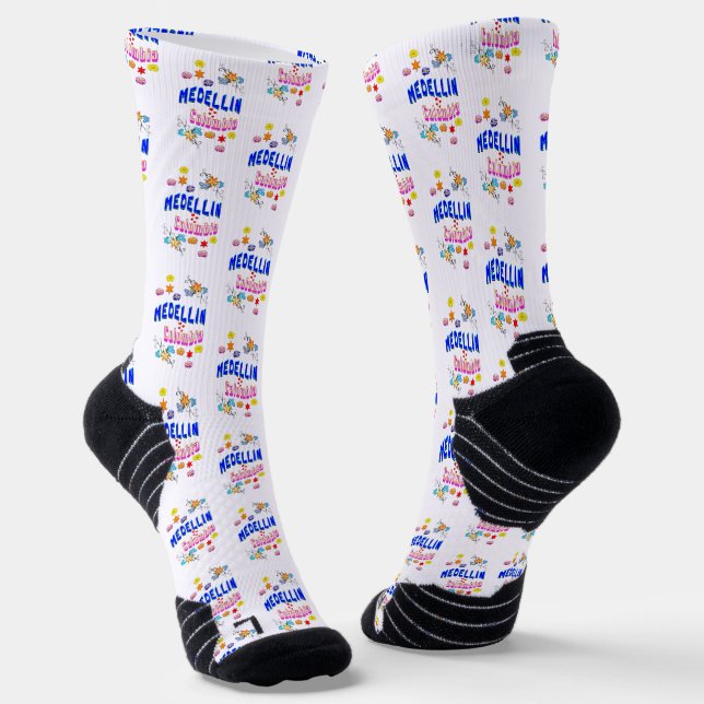 Medellin Colombia Socks (Angled)