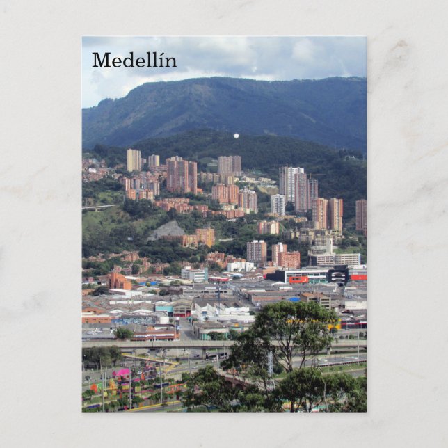 medellín hills colombia postcard (Front)