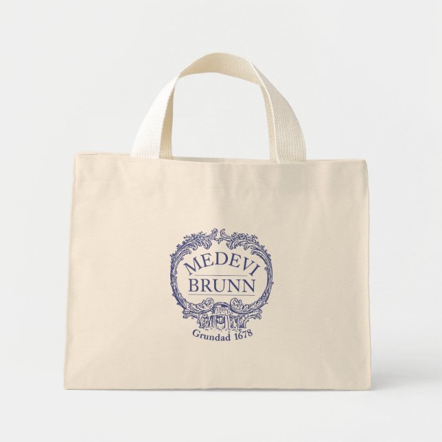 Medevi Brunn Logo Canvas Handle Bag (Front)