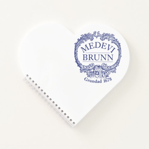 Medevi Brunn Logo Heart Notebook