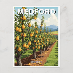 Medford Oregon Travel Postcard