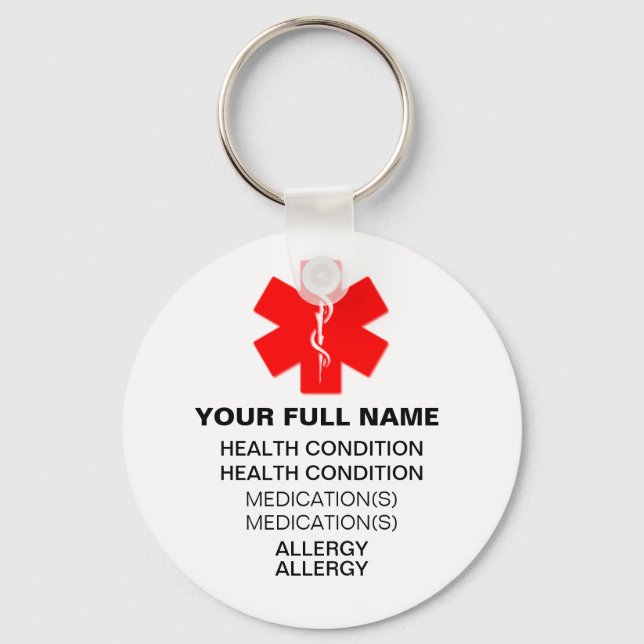 Medi-Alert Key Chain (Front)