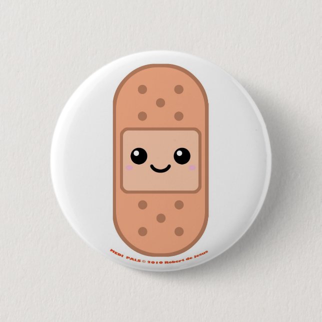 Medi Pals Bandage Pinback Button (Front)