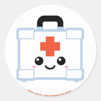 Medi Pals First Aid Kit Classic Round Sticker