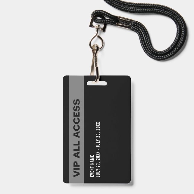 Media All Access Pass Event ID Badge | Zazzle