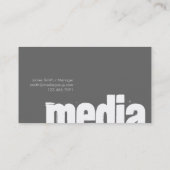 Media group - business cards (Back)