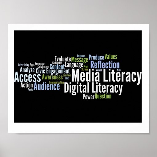 Media Literacy Poster Zazzle