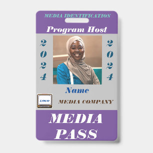 Media Pass Badge