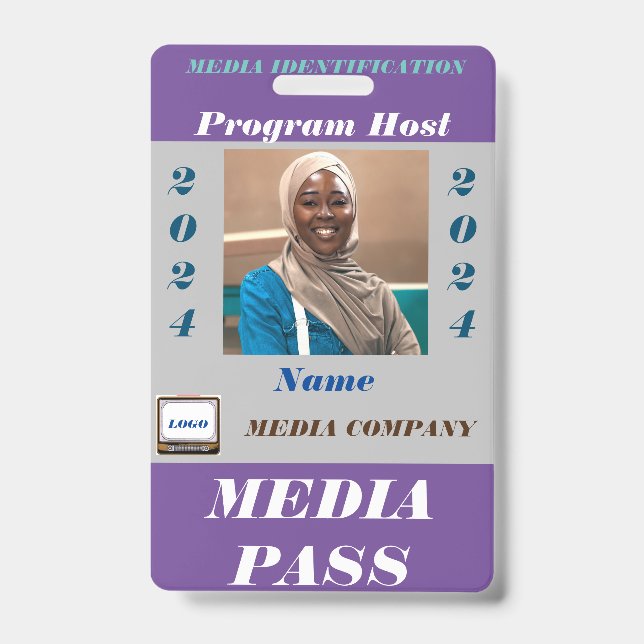 Media Pass Badge (Front)