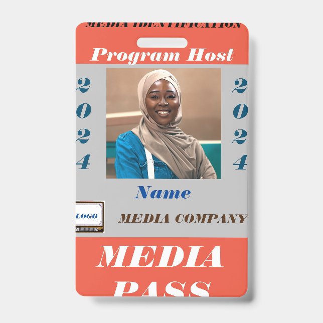 Media Pass Badge (Front)