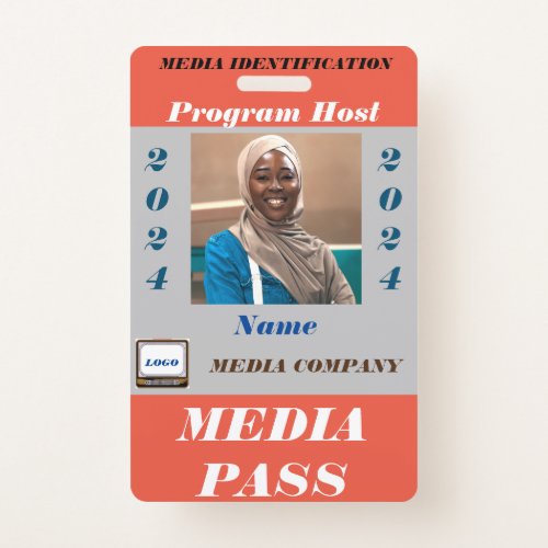 Media Pass Badge