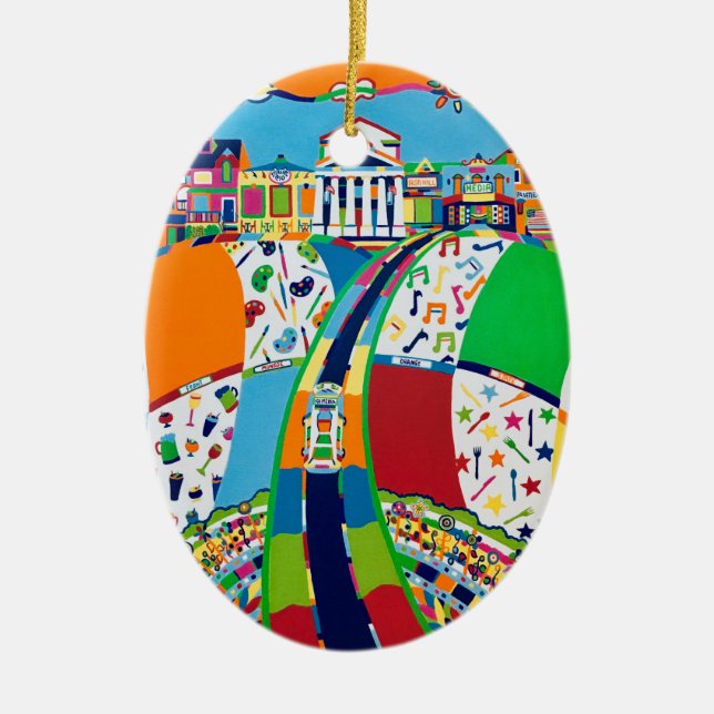 Media Pennsylvania Christmas Ornament (Front)