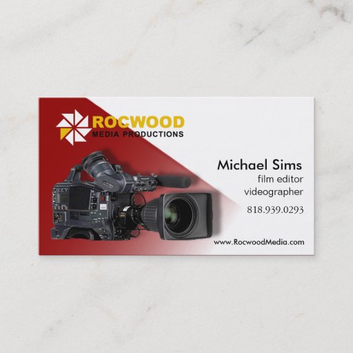 Customizable "Media Production" Consultant, Film Editor, Video Business Cards