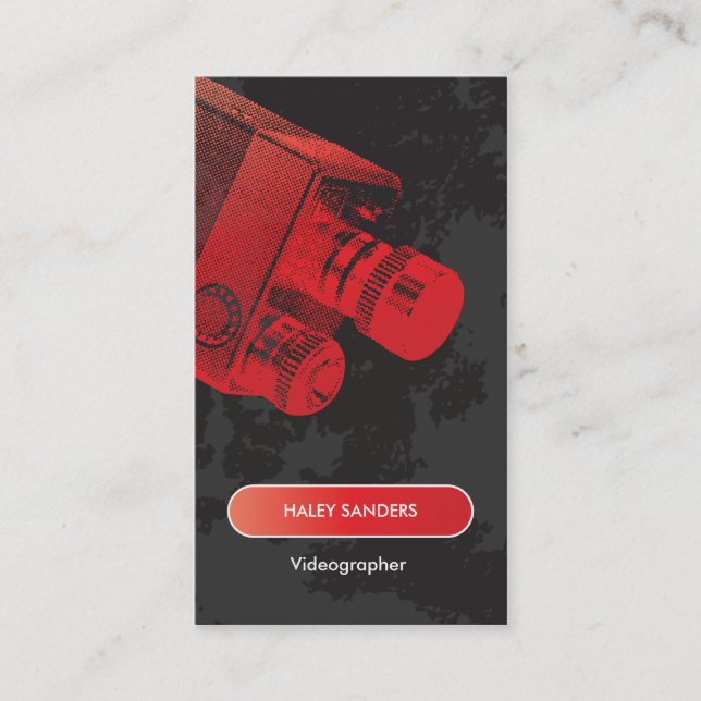 Media Professional Filmmaker Business Card (Front)