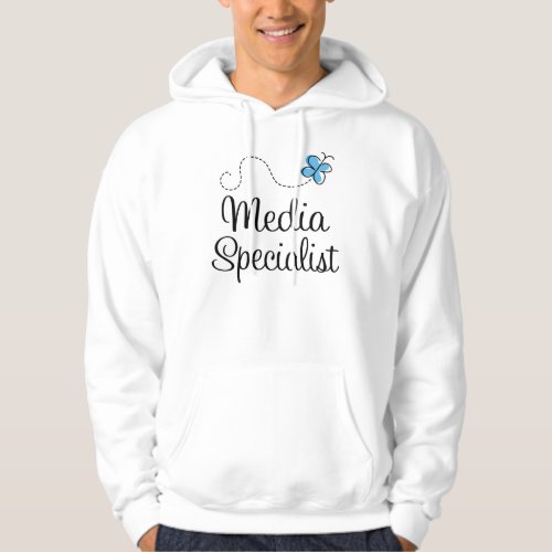 Media Specialist Womens Hooded Shirt