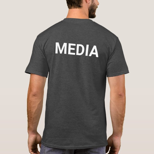Media Team Grey Move Logo T-Shirt (Back)