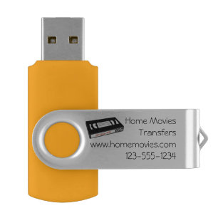 Media Video Transfer Business Logo Flash Drive