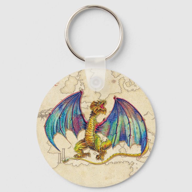 Mediaeval Wyvern Keychain (Front)